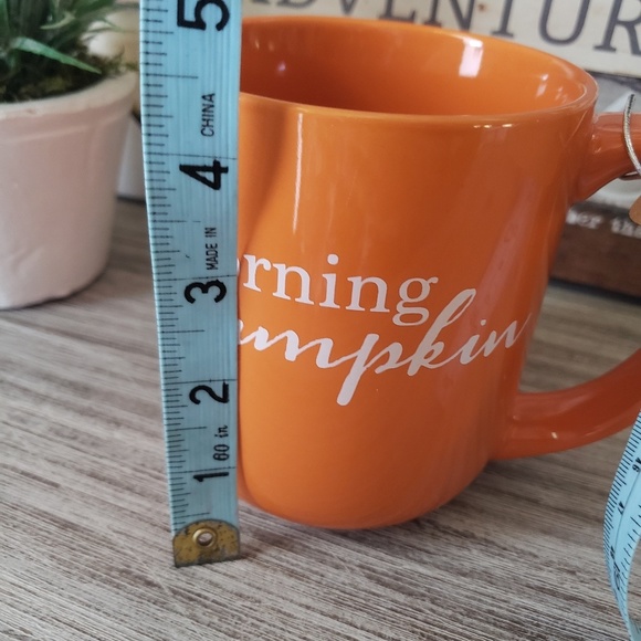 LAST 1! NEW Spooky Lane Morning Pumpkin Orange Mug - Picture 4 of 8